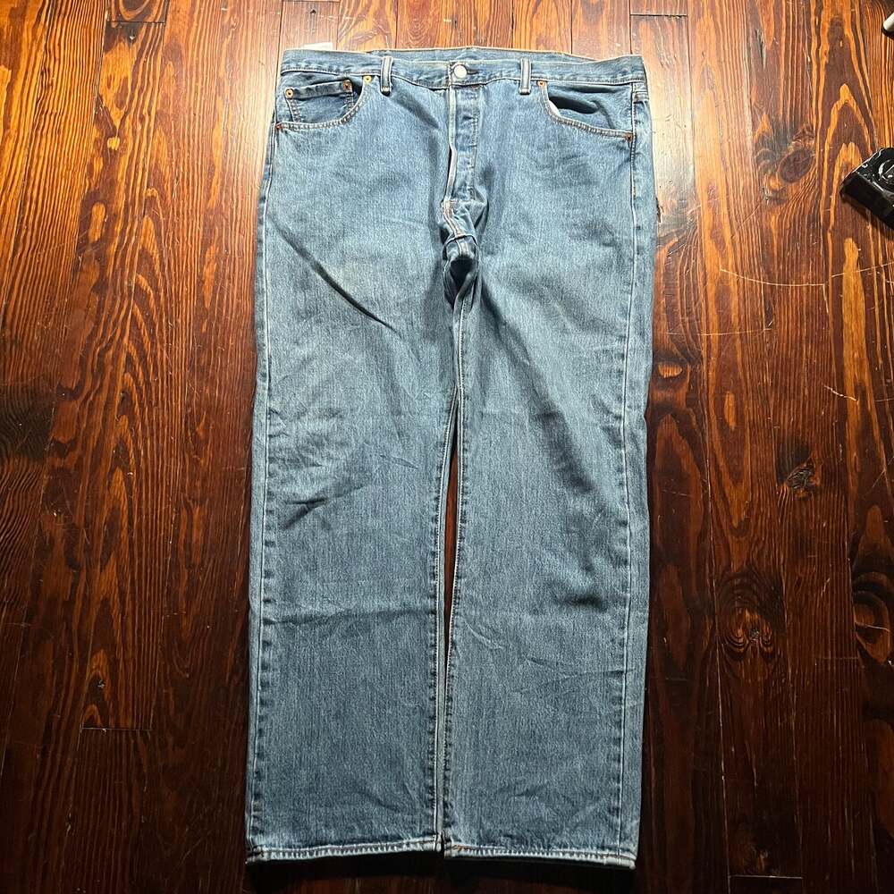 Levi's 40 Y2K 501 Straight Jeans Blue Denim